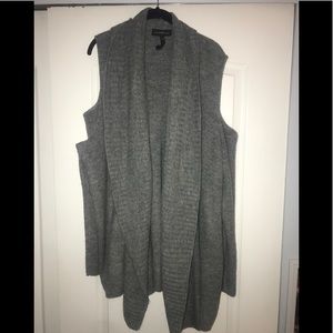 Plus cold shoulder cardigan